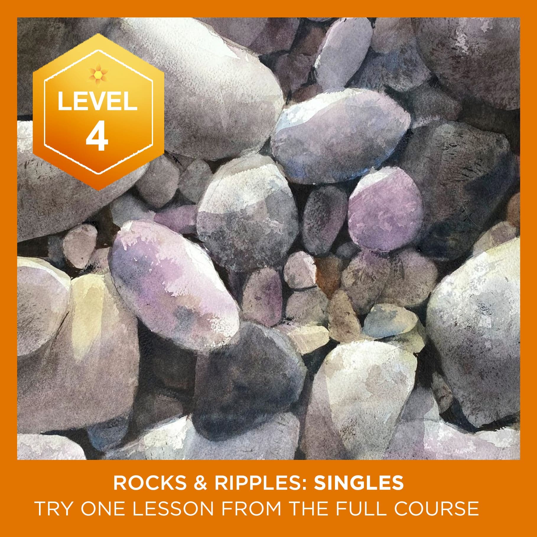 Watercolored Rocks Watercolor Rocks and Ripples Singles: River Rocks | Art Classes
